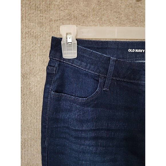 Old Navy WOW Super Skinny Ankle Jeans Women 12 Petite Blue High Rise Stretch NEW - Picture 6 of 12